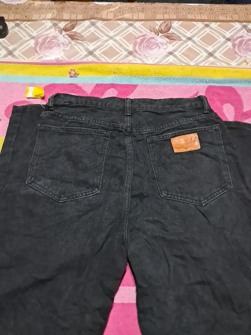 Jeans anchos negros de mujer Shein - 3