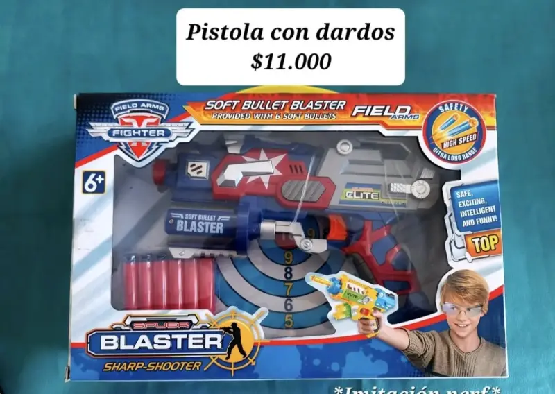 Pistola de juguete con dardos de espuma - 2