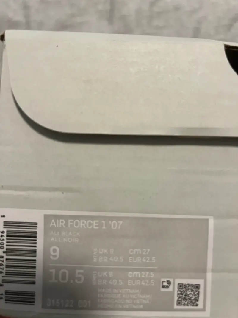 Air Force One Negras nuevas sin uso y con caja - 5