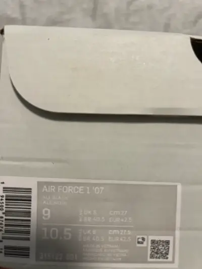 Air Force One Negras nuevas sin uso y con caja - miniatura 5