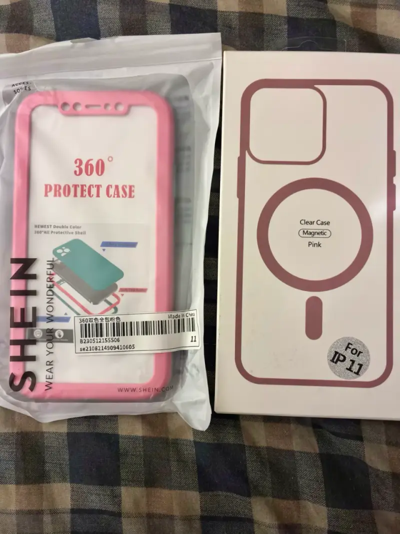 Fundas protectoras 360° para iPhone 11 rosa