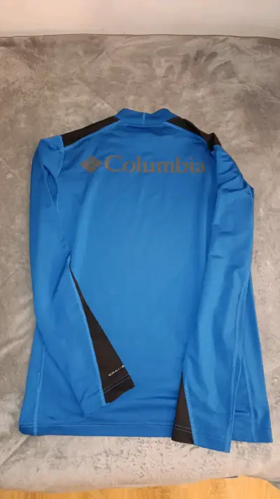 Polera térmica Columbia Titanium azul para hombre - miniatura 2