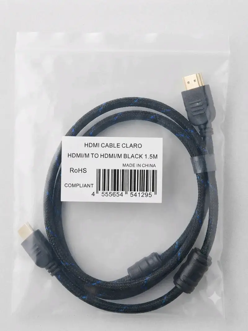 Cable HDMI 1.5M Negro Alta Calidad