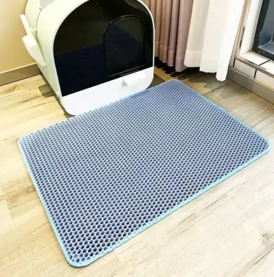 Alfombra atrapapolvo para arenero de gatos 90x60 cm - miniatura 4