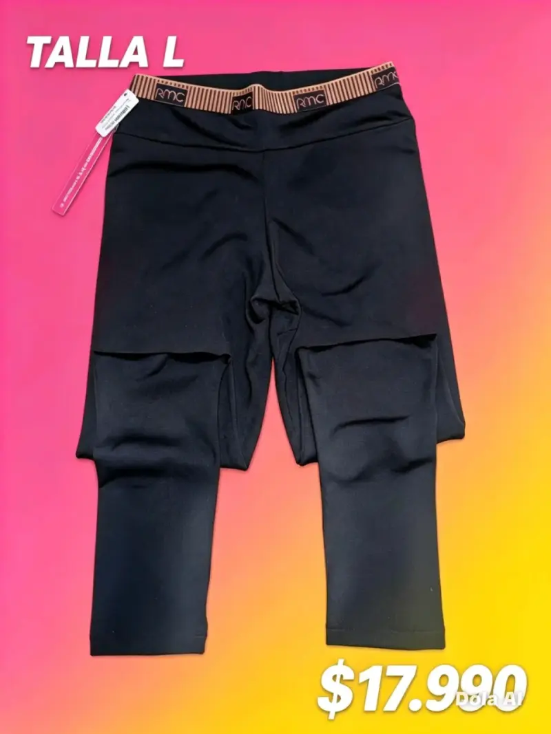 Leggings deportivos negros talla L RMC