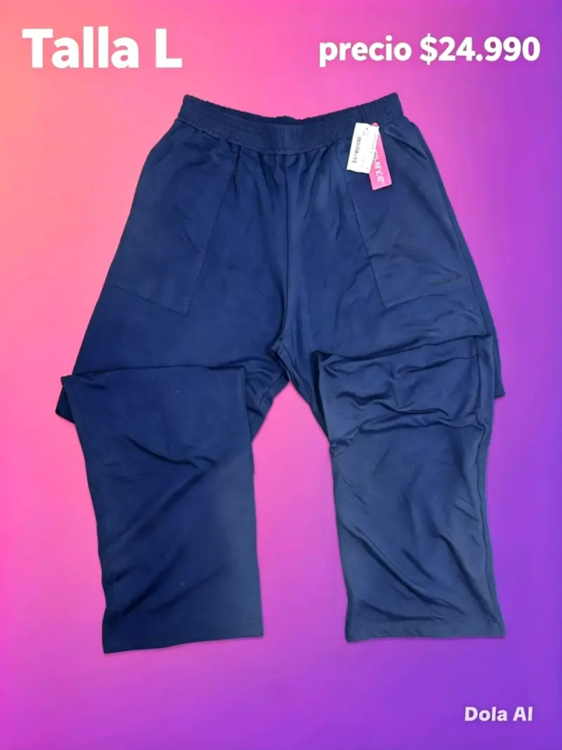 Pantalones deportivos azul talla L