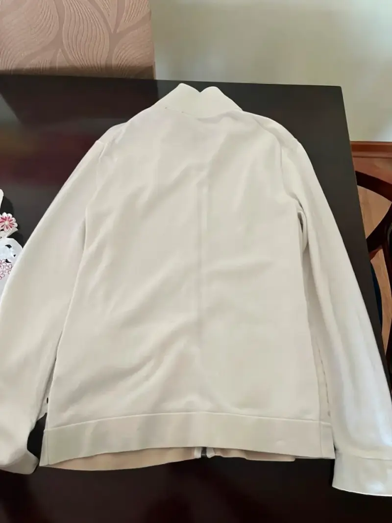 Chaqueta Armani Exchange blanca con cierre - 3
