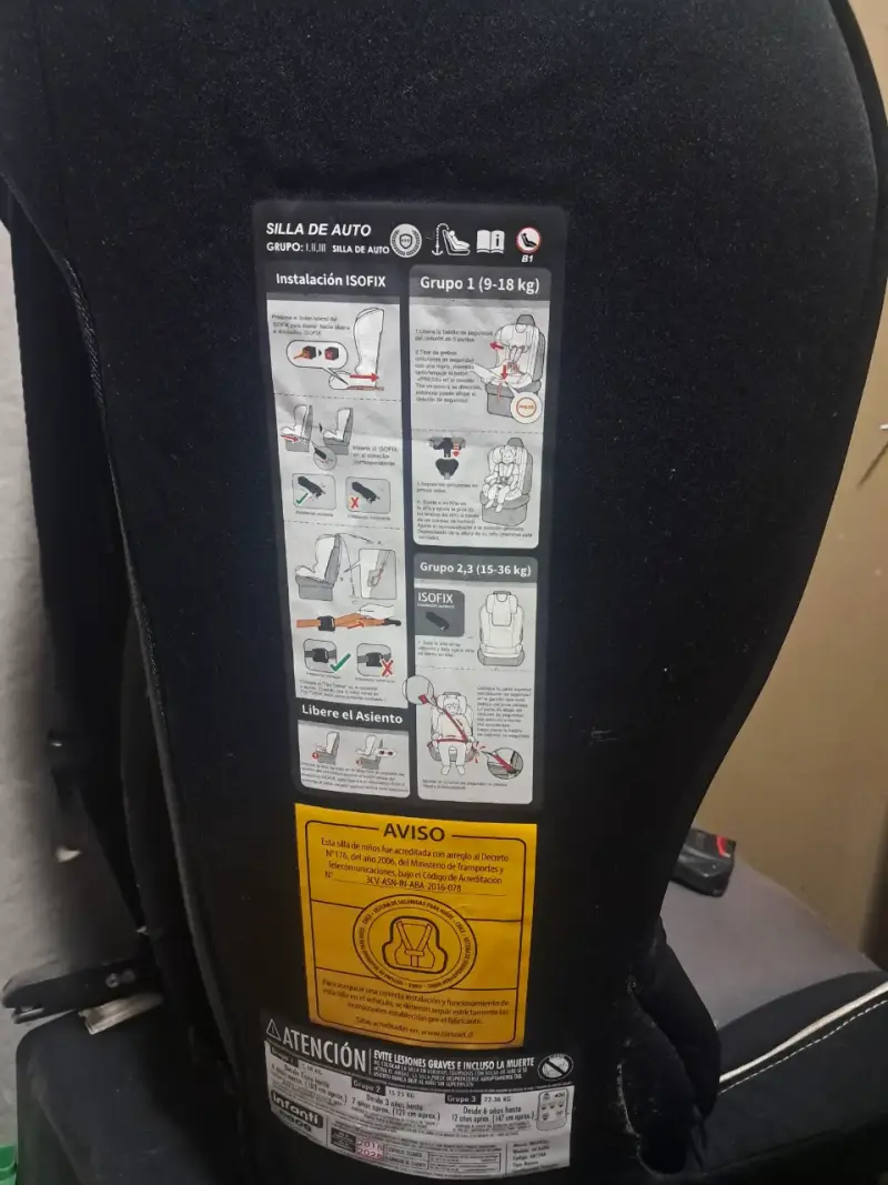 Silla de Auto Infanti Grupo 2/3 con ISOFIX - 3