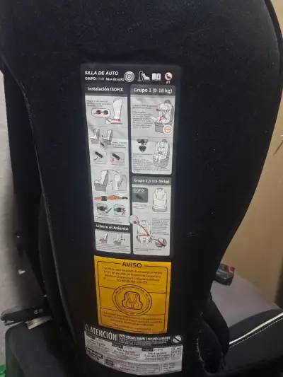 Silla de Auto Infanti Grupo 2/3 con ISOFIX - miniatura 3