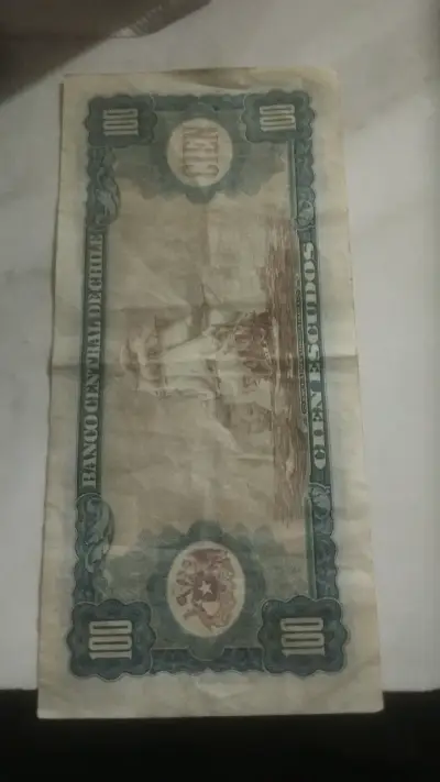 Billete antiguo de 100 escudos de Chile - miniatura 2