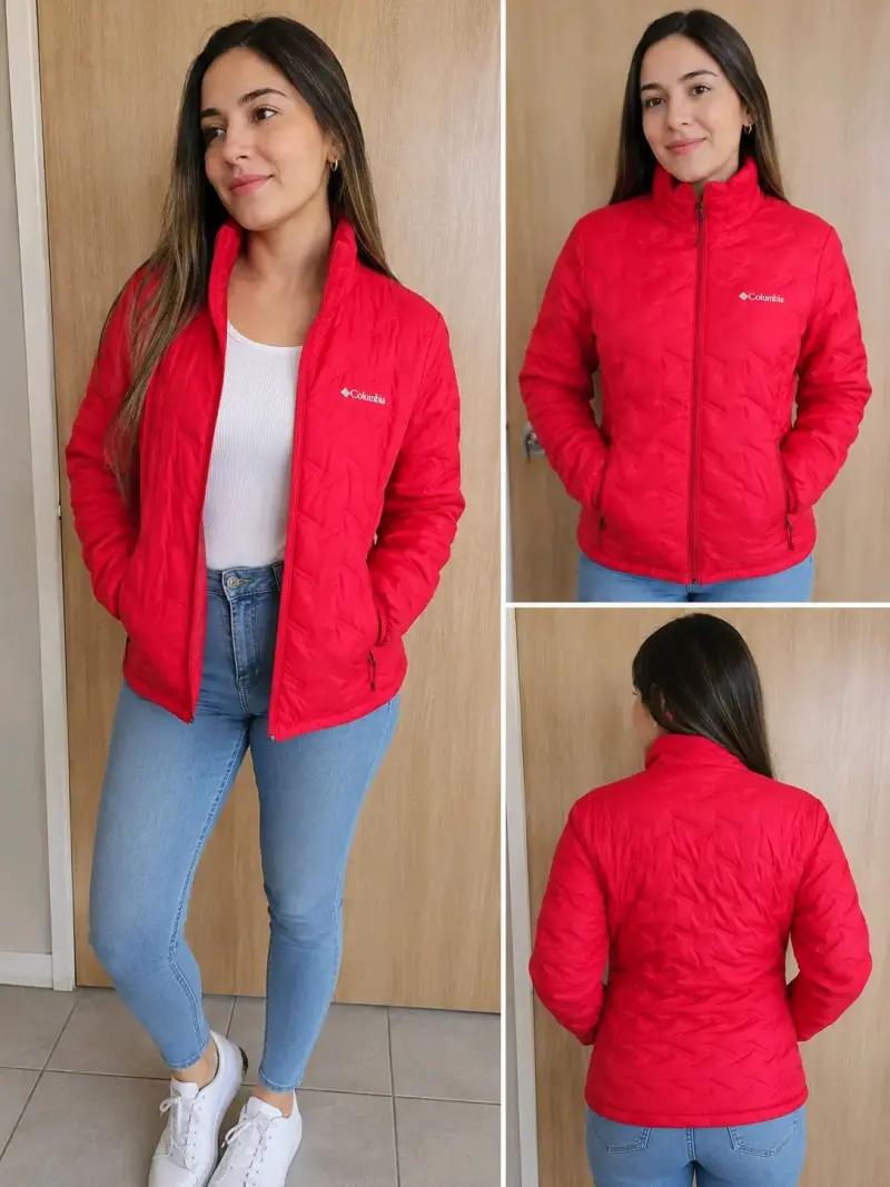 Chaqueta Columbia roja para mujer - 1
