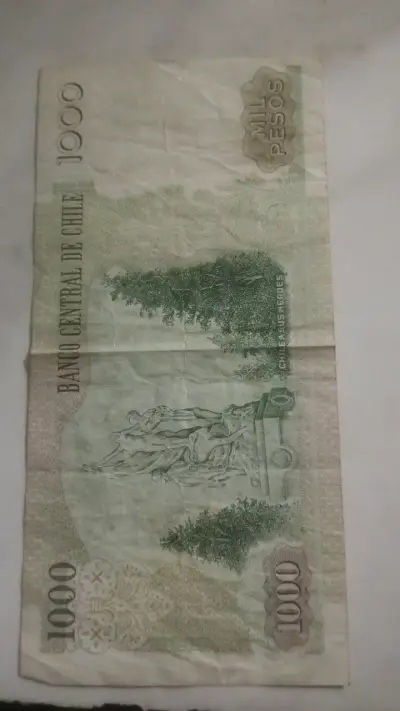 Billete antiguo de 1000 pesos chilenos - miniatura 2
