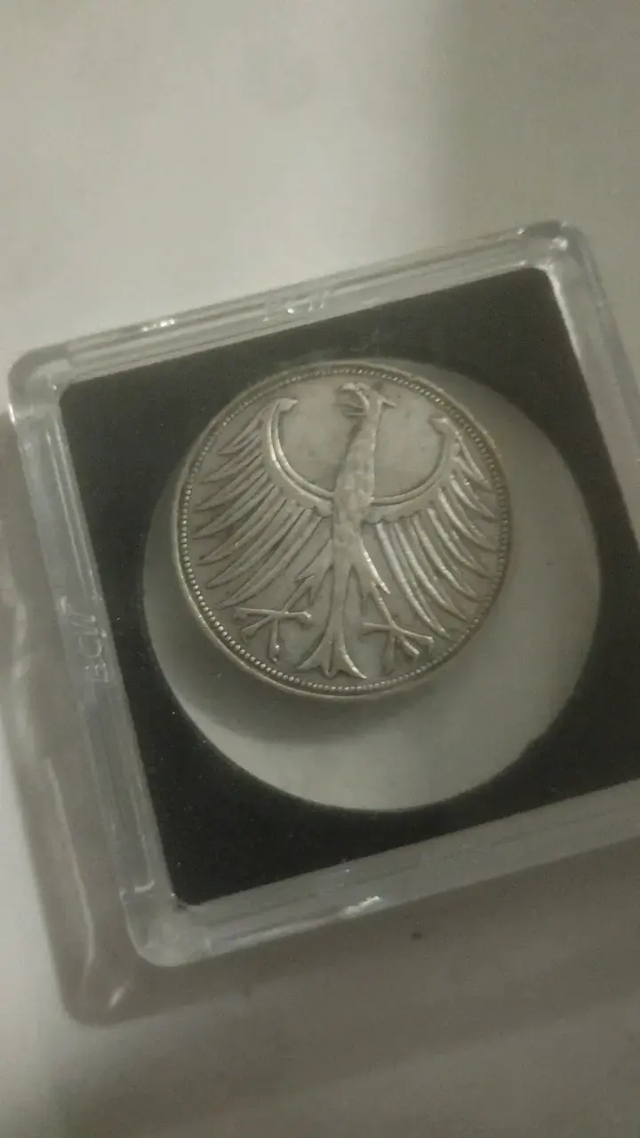 Moneda Alemana 5 Deutsche Mark 1958 - 2