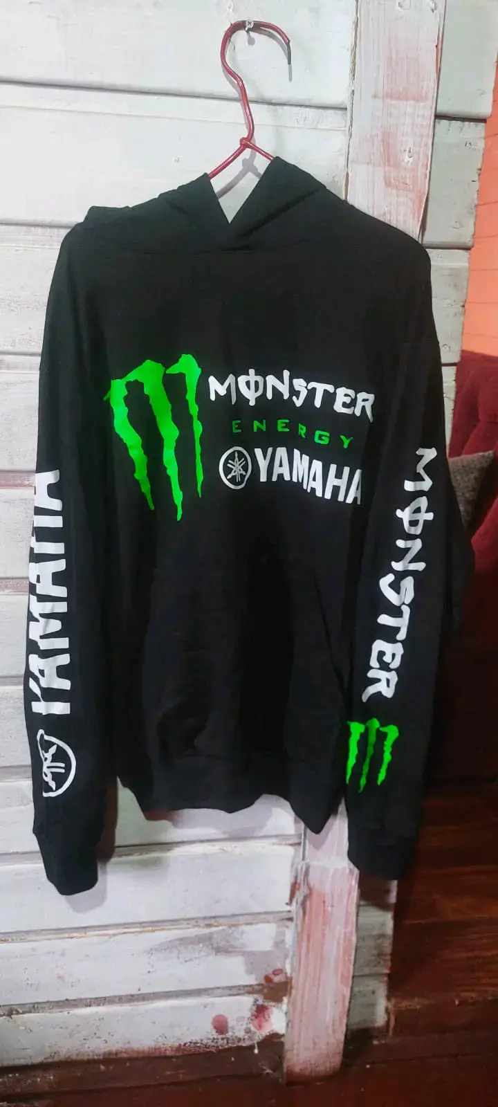 Polerón con capucha Monster Energy Yamaha negro - 1