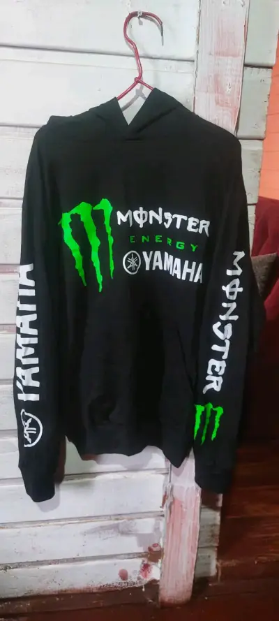 Polerón con capucha Monster Energy Yamaha negro - miniatura 1