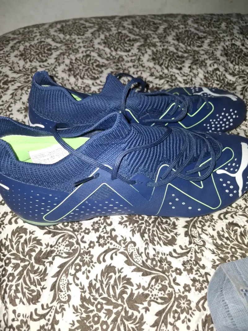 Botines de fútbol Puma Future azul con tobillera - 1