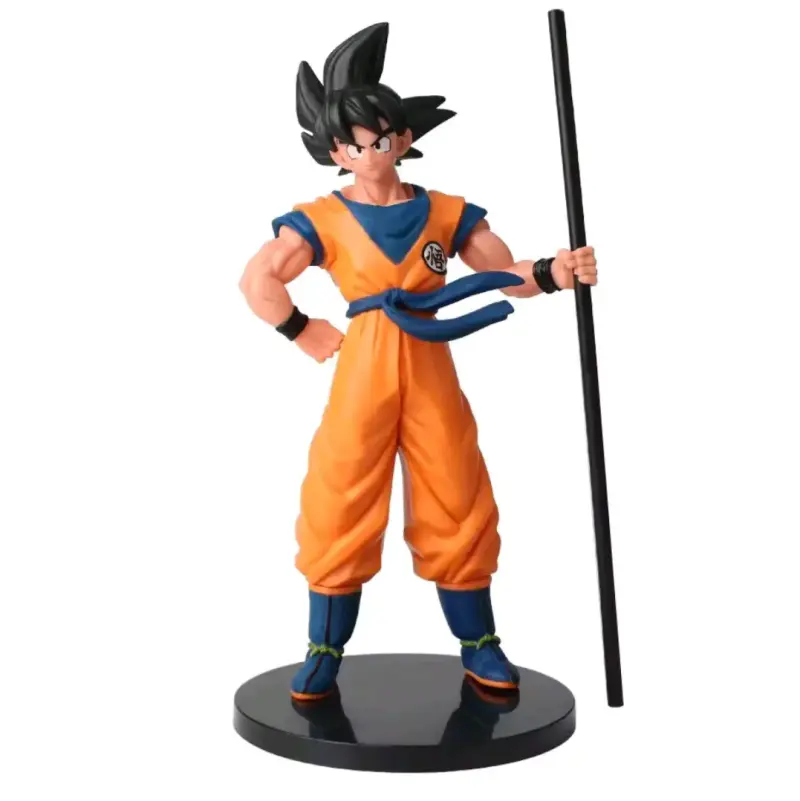 Figura de acción Goku Dragon Ball con bastón - 1