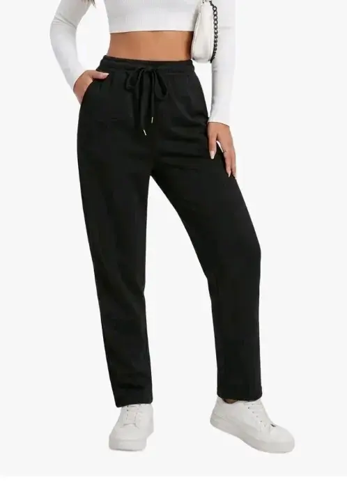 Pantalón buzo unisex negro y azul marino - 2