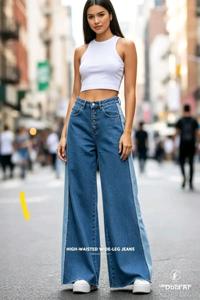 Jeans Wide lige 38