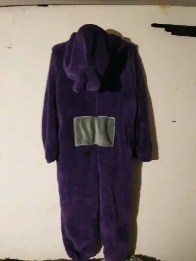 Disfraz de teletubbie morado con capucha - miniatura 2