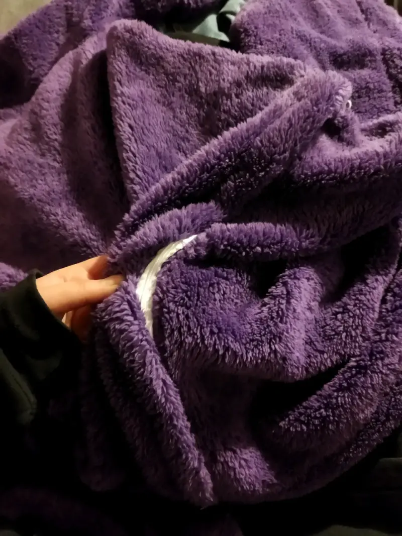 Disfraz de teletubbie morado con capucha - 3