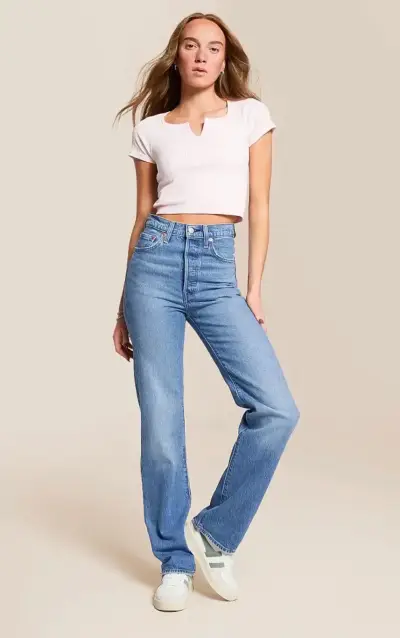 Jeans de mujer Levi's azul clásico - miniatura 2