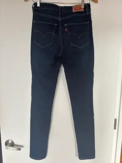 Jeans ajustados Levi's azul oscuro - miniatura 3