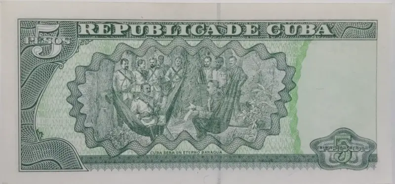 Billete de 5 Pesos Cubanos 2016 Antonio Maceo - 2