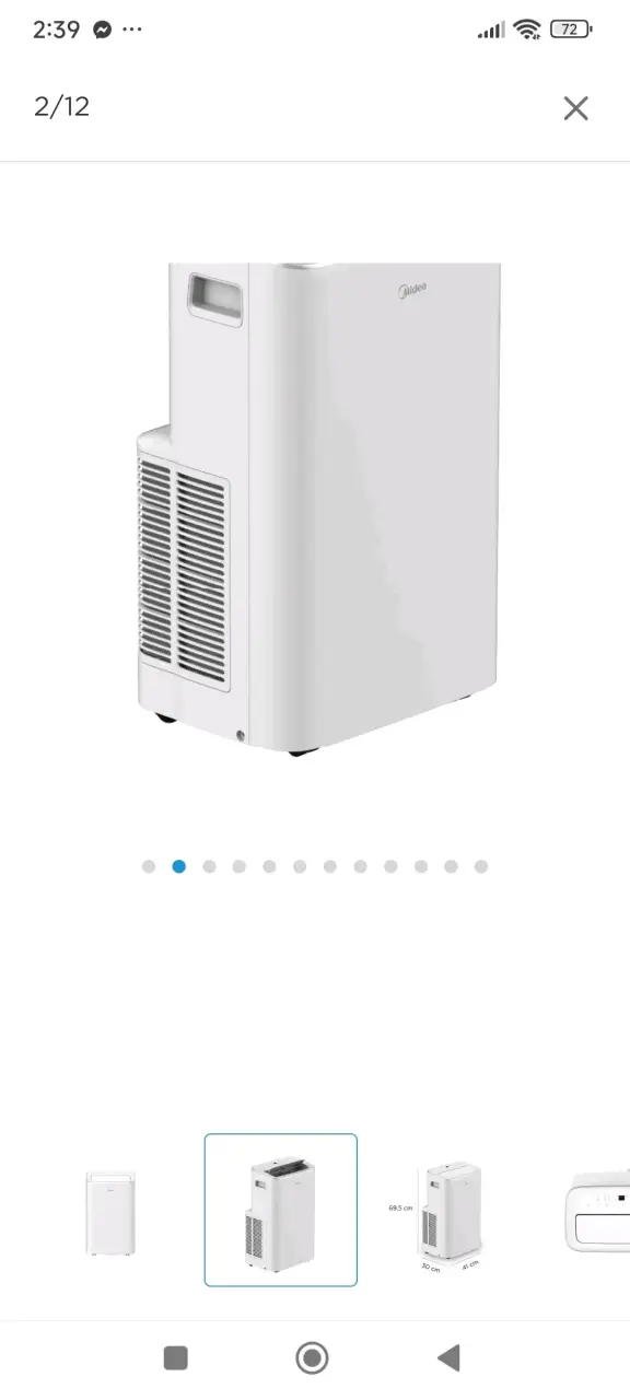 Aire Acondicionado Portátil Midea SmartFlex 12000 BTU - 2