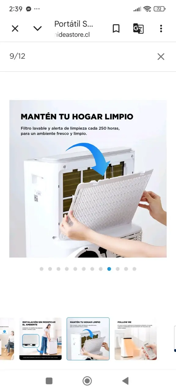 Aire Acondicionado Portátil Midea SmartFlex 12000 BTU - 4