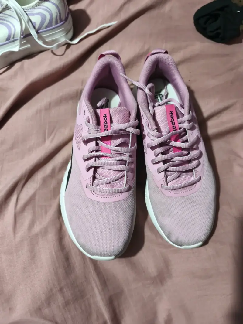 Zapatillas deportivas rosadas Reebok para mujer