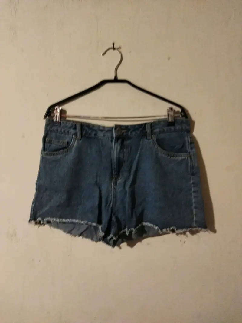 Shorts de mezclilla para mujer desgastados