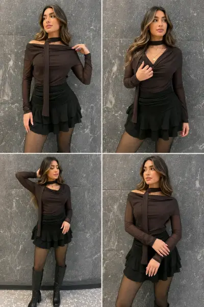 Polera lycra elasticado versatil - miniatura 3