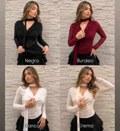 Polera lycra elasticado versatil - miniatura 4