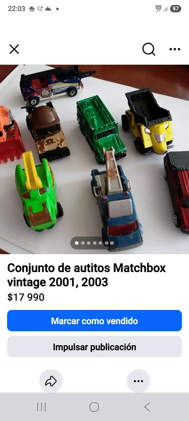 Set de autitos Matchbox vintage 2001 y 2003