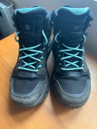 Botas senderismo Marmot negras con detalles turq - miniatura 1