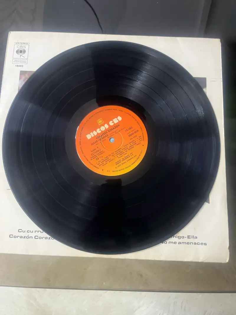 Vinilo Julio Iglesias Corazón Corazón CBS 1980 - 4