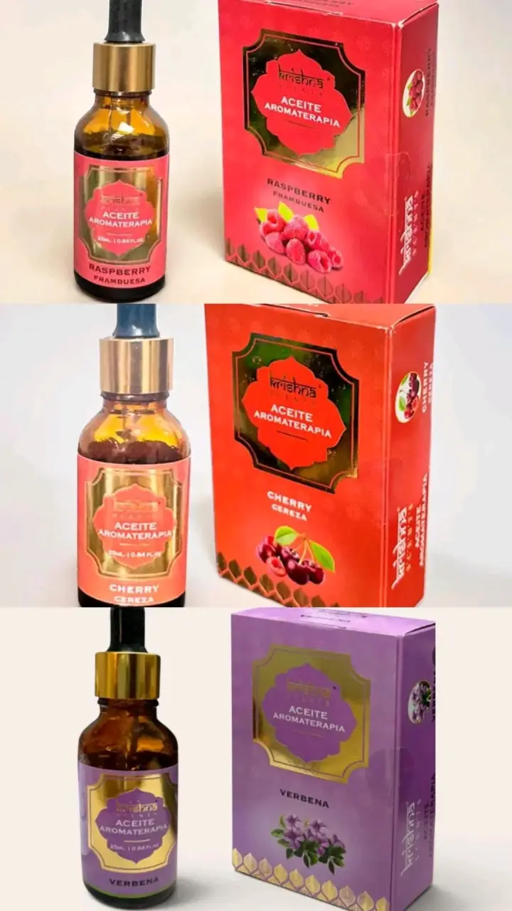 Aceite de Aromaterapia Krishna's en Variedad de Fragancias