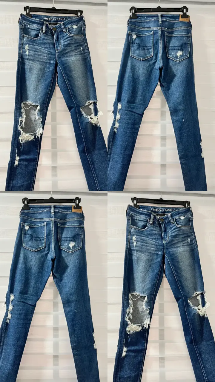 Jeans American Eagle y Zara - 1