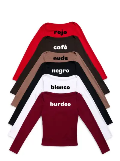 Polera Negra Cuello Bote Mujer - miniatura 4
