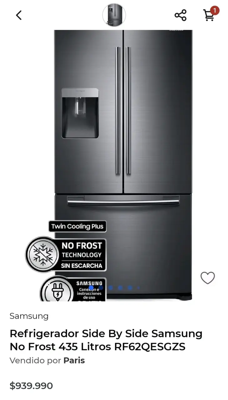 Refrigerador Samsung No Frost 435L Acero Inoxidable - 4
