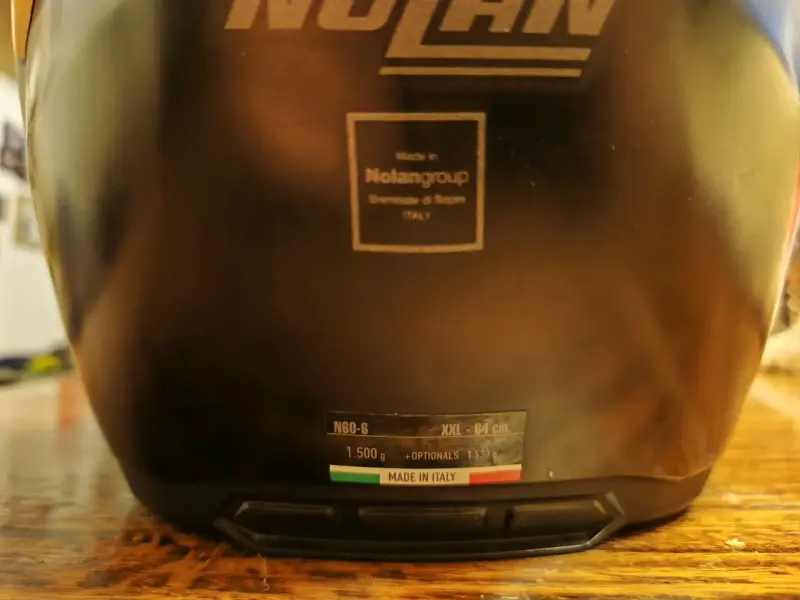 Casco de moto Nolan negro con visor - 6