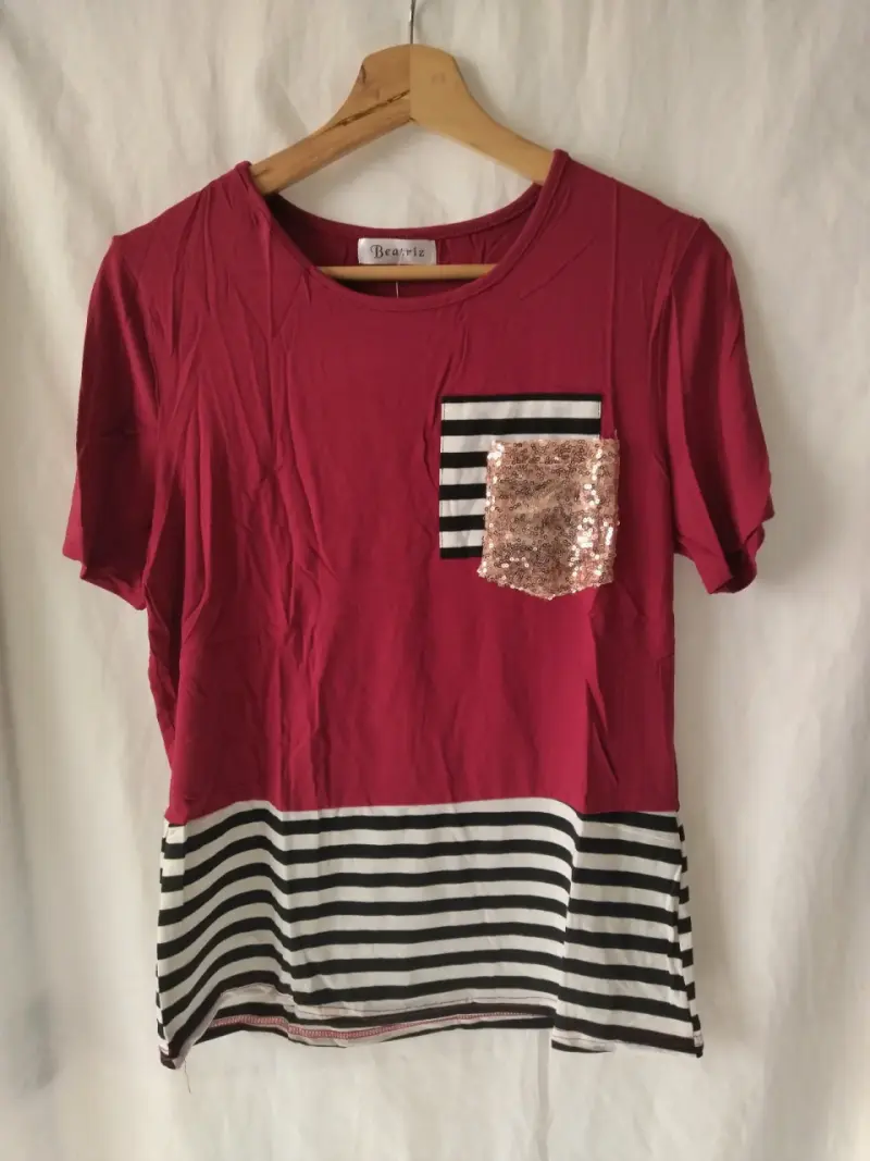 Polera con bolsillo de lentejuelas - 2