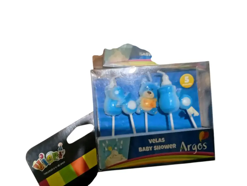 Pack 9 VELAS Bebé niño - 1