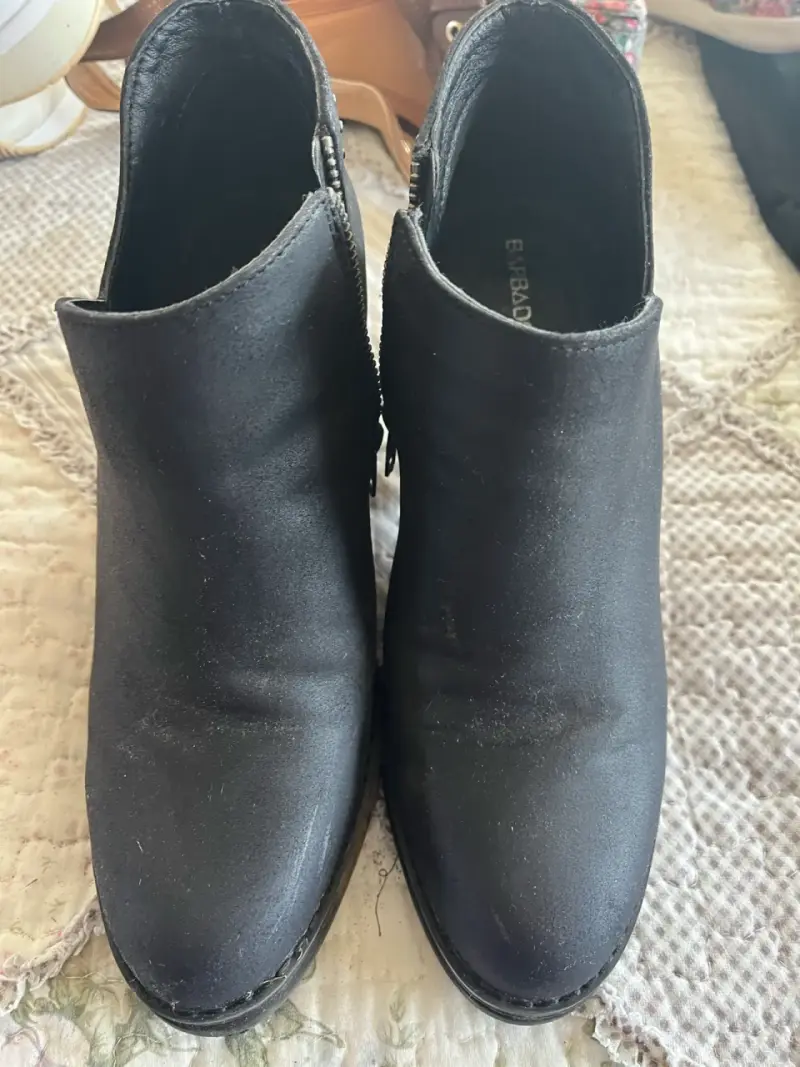 Botines de cuero negro con tacón Barbados - 2
