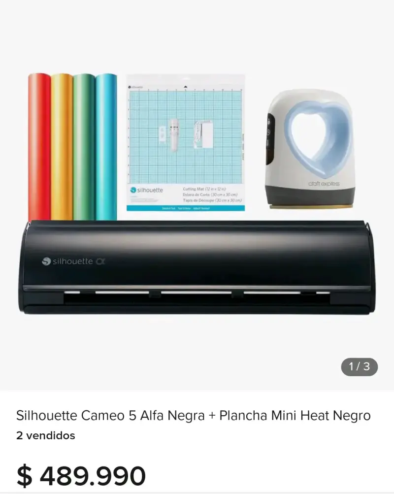 Plotter de Corte Silhouette Cameo 5 Alfa Negra con Accesorios - 1