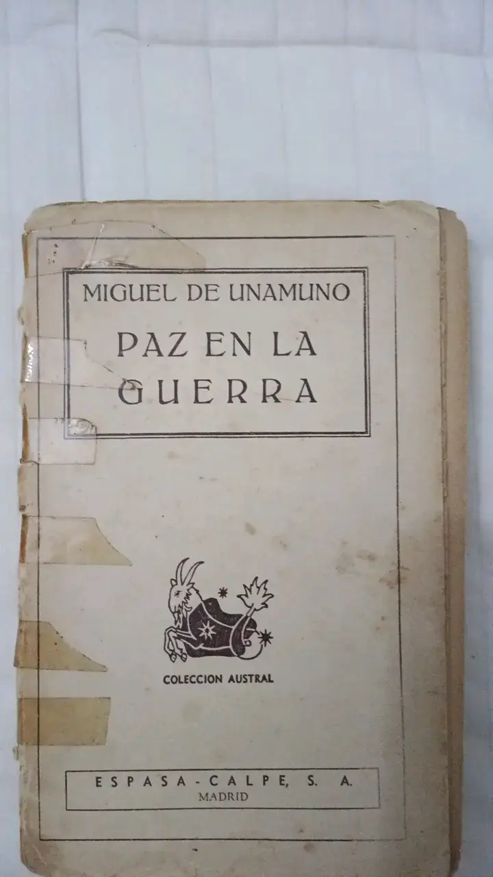 Libro 'Paz en la Guerra' de Miguel de Unamuno - 1