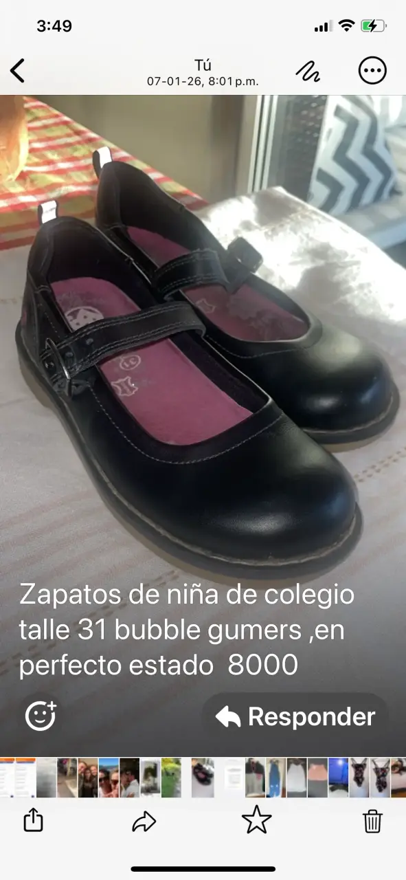 Zapatos escolares de niña talla 31 en buen estado