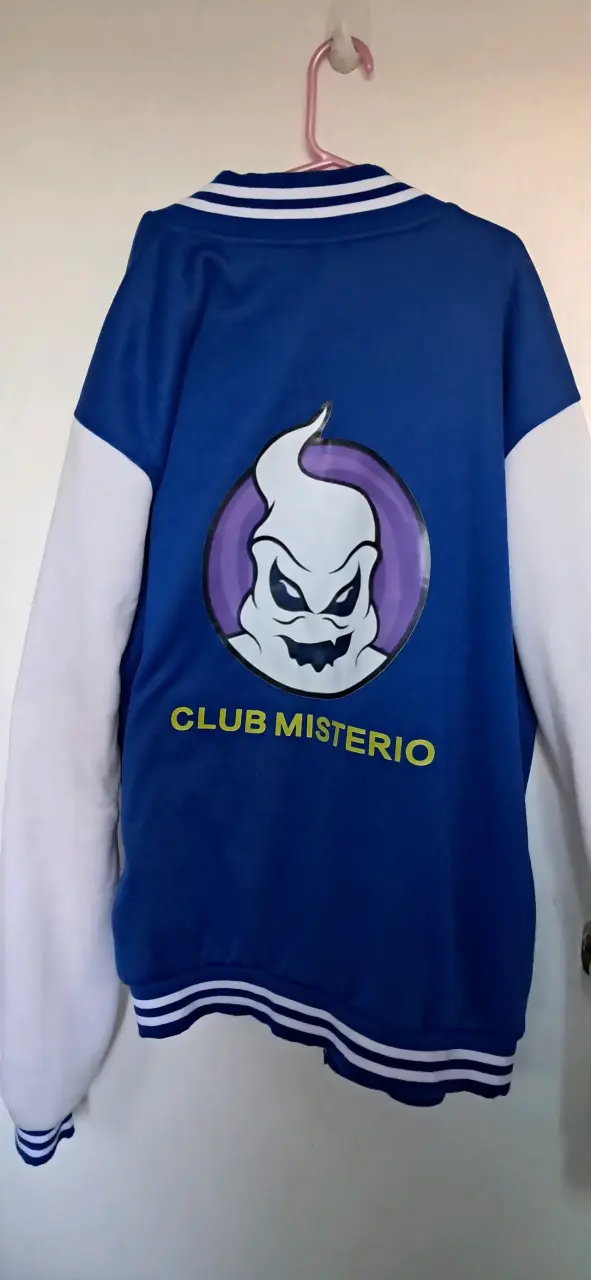 Chaqueta Universitaria azul con logo Club Misterio - 2