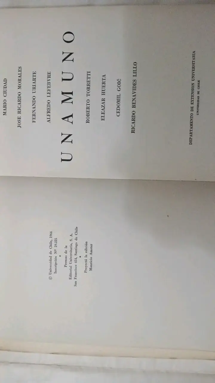 Libro antiguo de Unamuno 1964 - 4